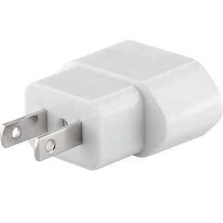 Adaptor calatorie CEE 7/16 Schuko mama - priza SUA /Japonia 2 pin 10A 2500W alb