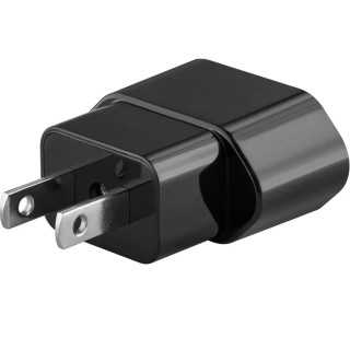 Adaptor calatorie CEE 7/16 Schuko mama la priza SUA /Japonia 2pin 2500W 10A negru