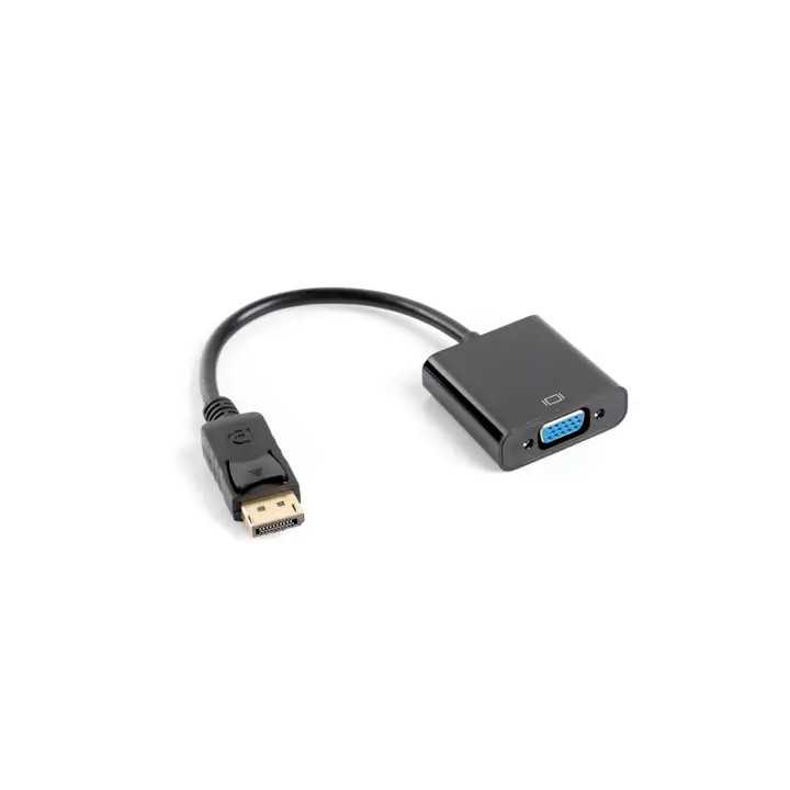 Adaptor DisplayPort v1.1 mufa tata la VGA soclu mama 0.2m 1080p LANBERG AD-0002-BK