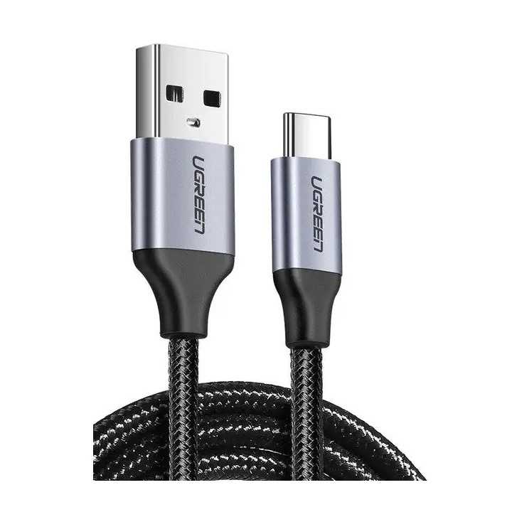 Cablu alimentare /date Ugreen US288 Fast Charging USB 2.0 la USB Type-C 5V /3A 0.25m negru 60124