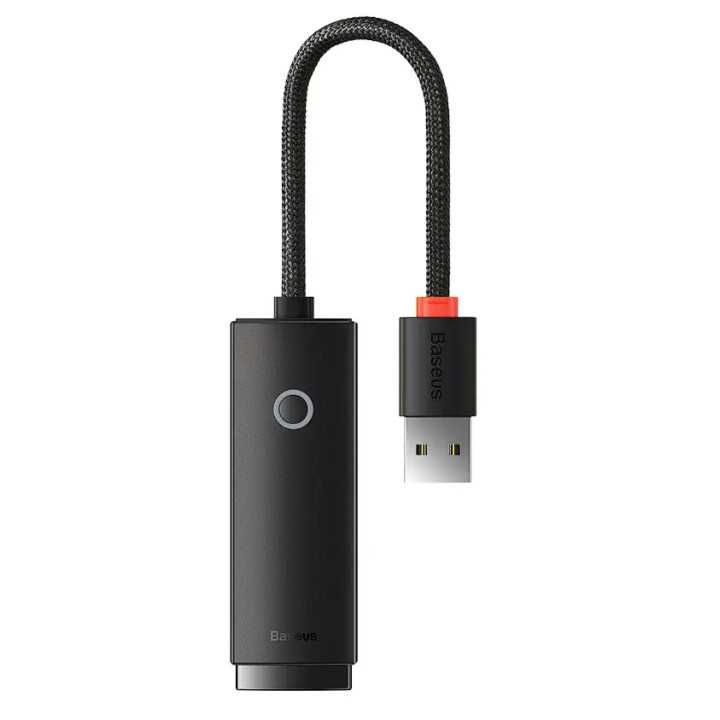 Adaptor retea Baseus Lite USB 2.0 la RJ45 10/100Mbps cu LED WKQX000001