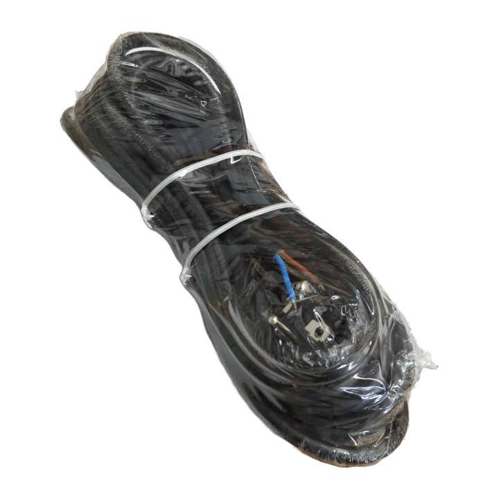 Cordon alimentare Schuko - fire libere 1.5m negru 3500W 16A 3x1.5mm2 cupru 3G1.5 CA15N11 Wconn