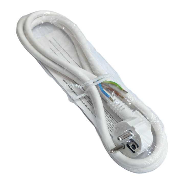 Cordon alimentare Schuko - fire libere 1.5m alb 16A 3500W 3x1.5mm2 cupru 3G1.5 CA15A11 Wconn