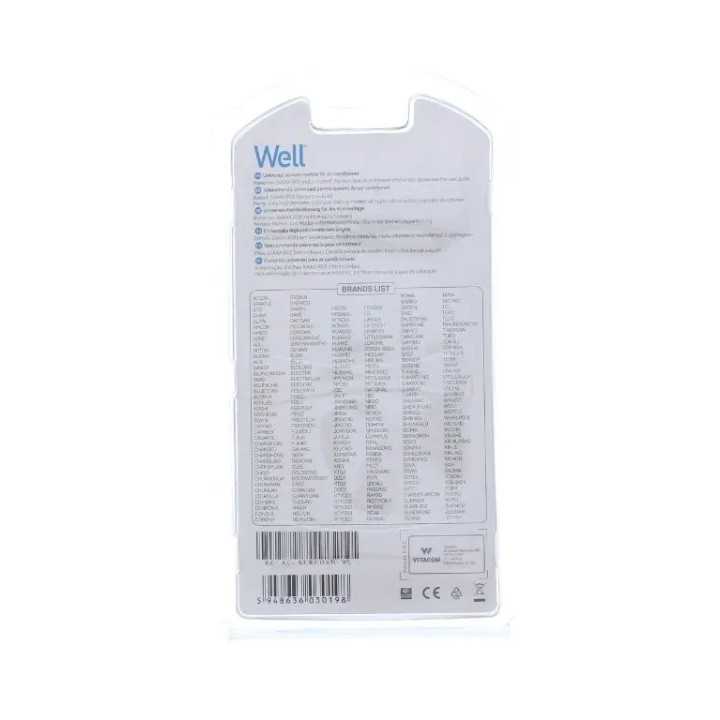 Telecomanda universala pentru aparate de aer conditionat Well RC-AC-AIRLOAD-WL