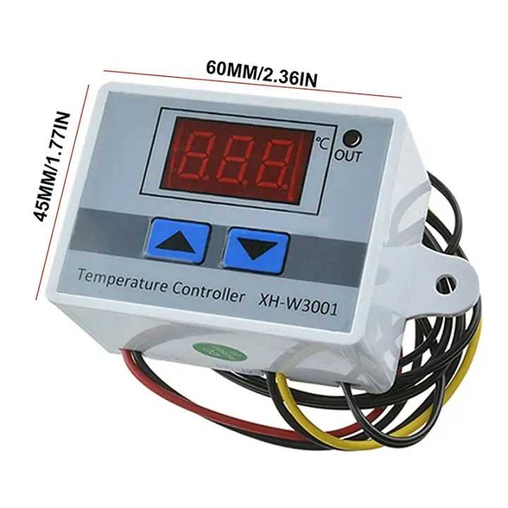 Termostat LCD temperatura XH-W3001 12V -50°C - +110°C