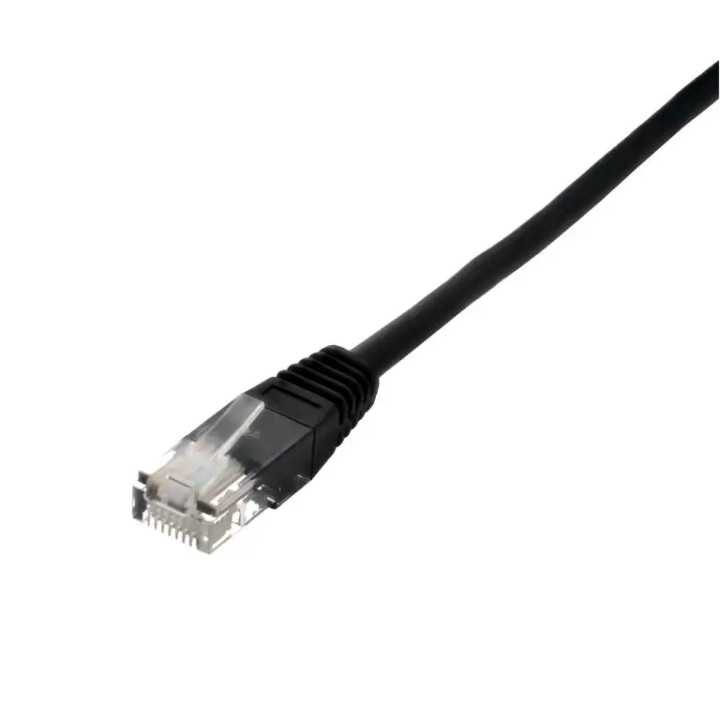 Cablu de retea UTP Well cat5e patch cord RJ45 2m negru UTP-0008-2BK-WL