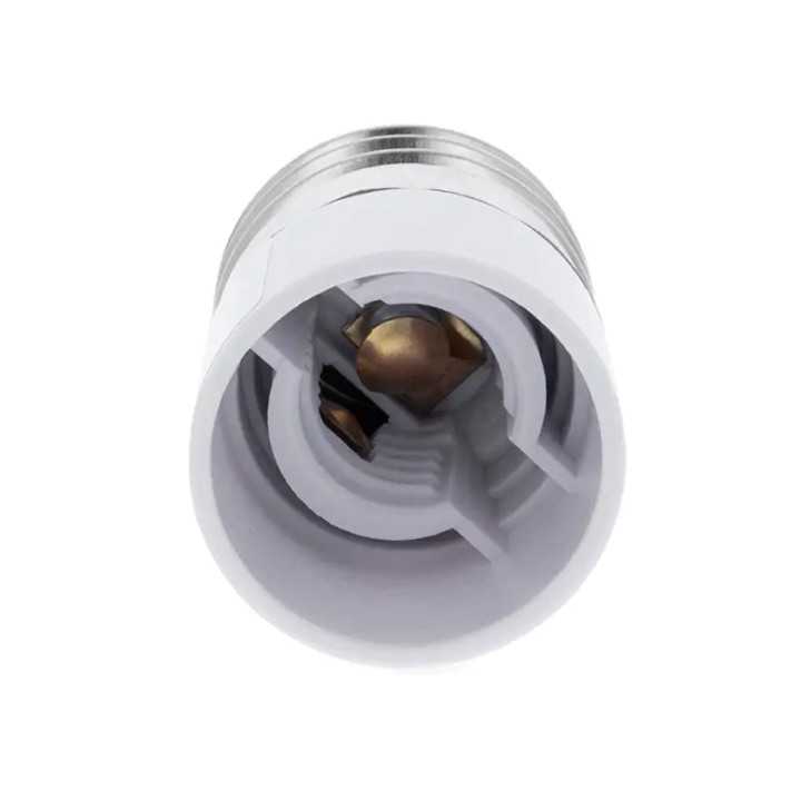Adaptor de la soclu E27 tata la soclu E14 mama culoare alb RTV0800010