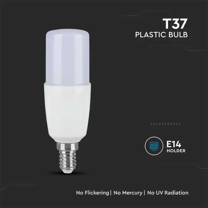 Bec LED T37 E14 7.5W 660lm 6500K alb rece V-TAC SKU-21269