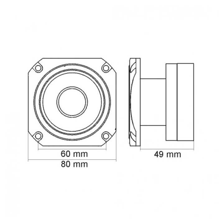 Tweeter dome 100/200W 8 ohmi 1buc HTW002 Carguard