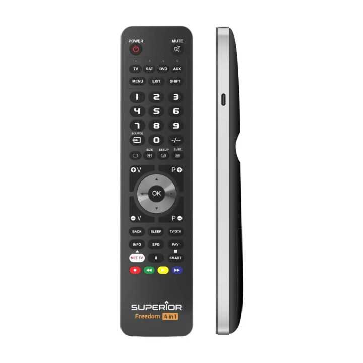 Telecomanda UNIVERSALA programabila Superior Freedom 4 in 1 SUPTUB003 + cablu USB type C pentru incarcare (589)