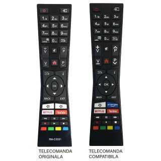 Telecomanda inlocuitoare compatibila TV JVC RM-C3331 ER 1695-N MFY 1685 (358)