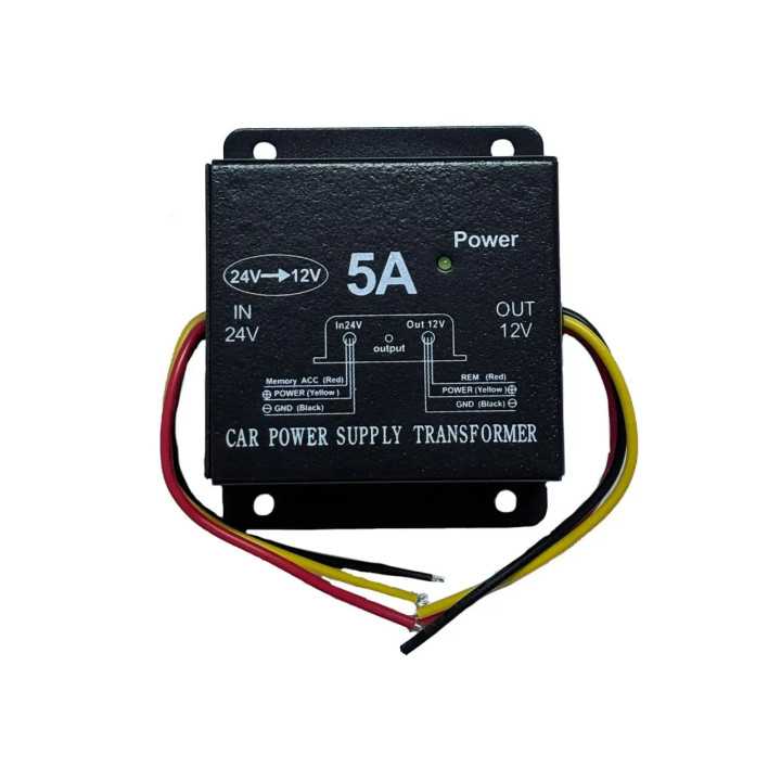 Convertor auto IN 24V intrare la OUT 12V /5A iesire (556)