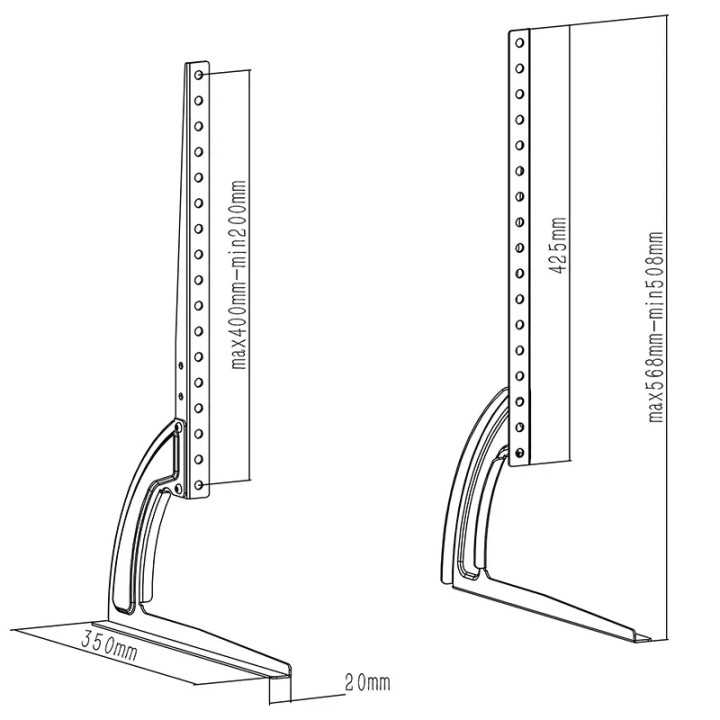 Stand suport TV LED LCD 27-60" 40Kg UCH0022 Cabletech