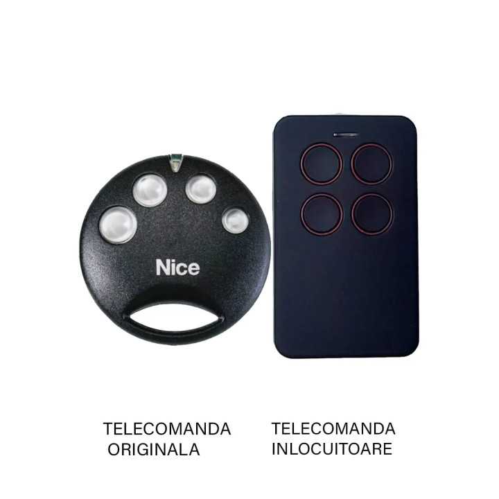 Telecomanda inlocuitoare poarta garaj de 2 si 4 canale cod saritor 433.92MHz NICE SMILO SM4 compatibila cu originalul (842)