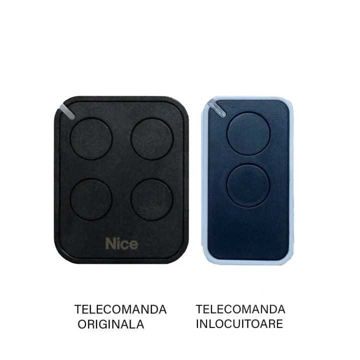Telecomanda inlocuitoare poarta garaj de 2 si 4 canale cod saritor 433.92MHz Nice Flo 4 RE compatibila cu originalul (839)