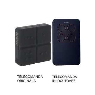 Telecomanda inlocuitoare poarta garaj de 2 si 4 canale cod saritor 433.92MHz Gibidi AU 3000 E Domino compatibila cu originalul (