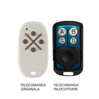Telecomanda inlocuitoare poarta garaj de 2 si 4 canale cod fix 433.92MHz Roger M80 compatibila cu originalul (846)