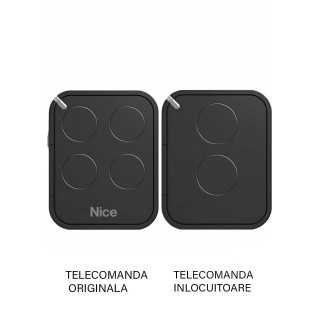 Telecomanda inlocuitoare poarta garaj de doua canale cod saritor 433.92MHz Nice Flo 2 R-E compatibila cu originalul (466)
