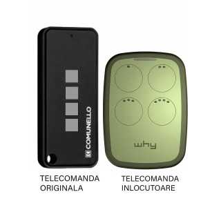 Telecomanda inlocuitoare poarta garaj cu 4 butoane rolling cod frecventa 433.92MHz Comunnelo Keep Black compatibila cu originalu