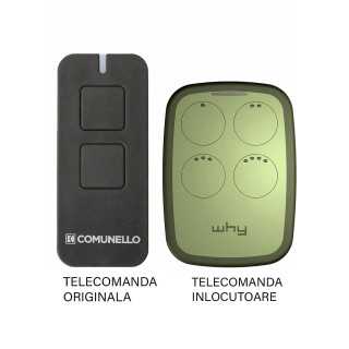 Telecomanda inlocuitoare poarta garaj cu 2 butoane rolling cod frecventa 433.92MHz Comunnelo Victor 2RC compatibila cu originalu