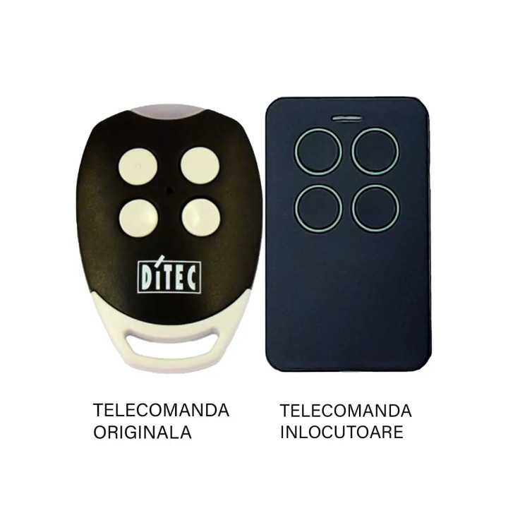 Telecomanda inlocuitoare poarta garaj 4 butoane cod saritor frecventa 433.92MHz Ditec Gol 4C compatibila cu originalul (811)