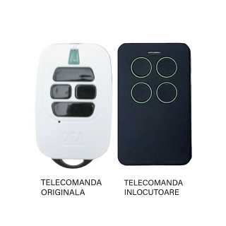 Telecomanda inlocuitoare poarta garaj 4 butoane cod saritor frecventa 433.92MHz Dea GTi4 compatibila cu originalul (810/4)