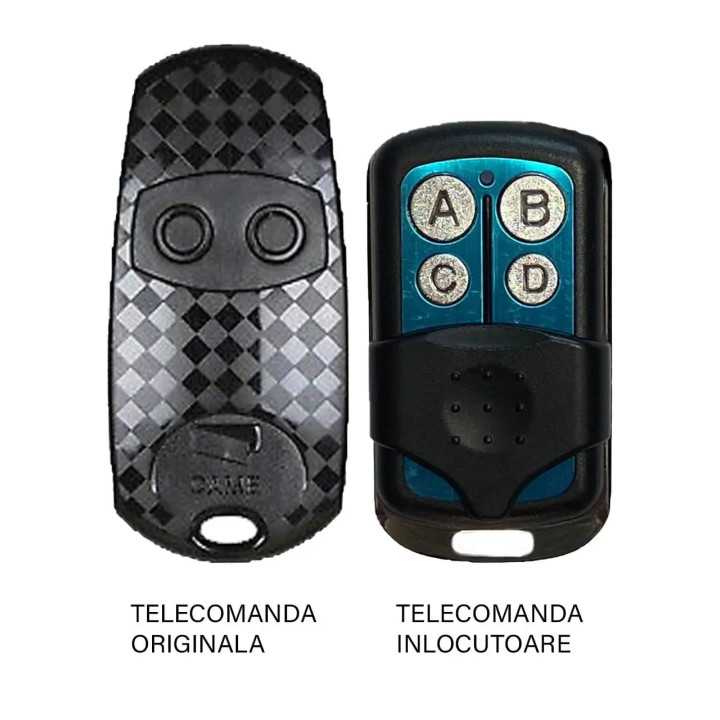 Telecomanda inlocuitoare poarta garaj 2 butoane cod fix frecventa 433.92MHz Came Top 432EV compatibila cu originalul (805)