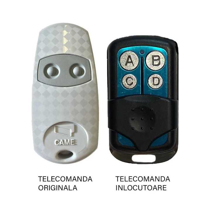 Telecomanda inlocuitoare poarta garaj 2 butoane cod fix frecventa 433.92MHz Came Top 432EE compatibila cu originalul (804)