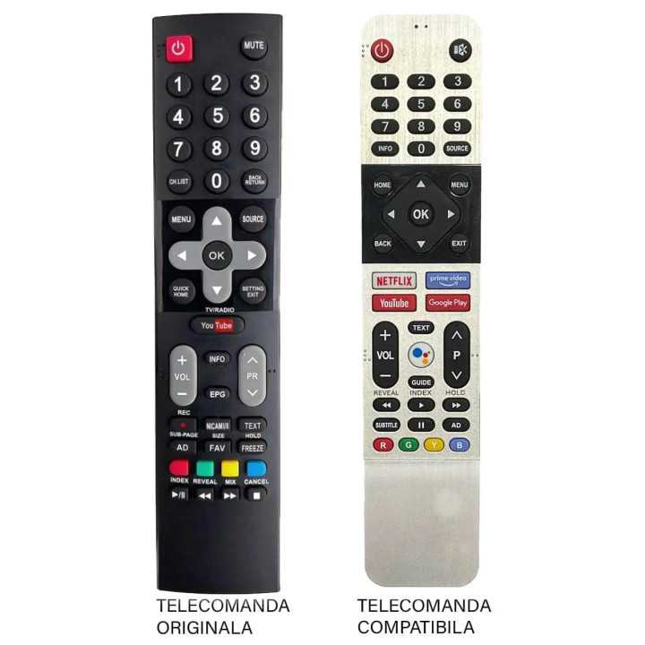 Telecomanda inlocuitoare compatibila pentru televizor Tesla 32S367BHS ER 1292-N MFY 1282 (362-2)