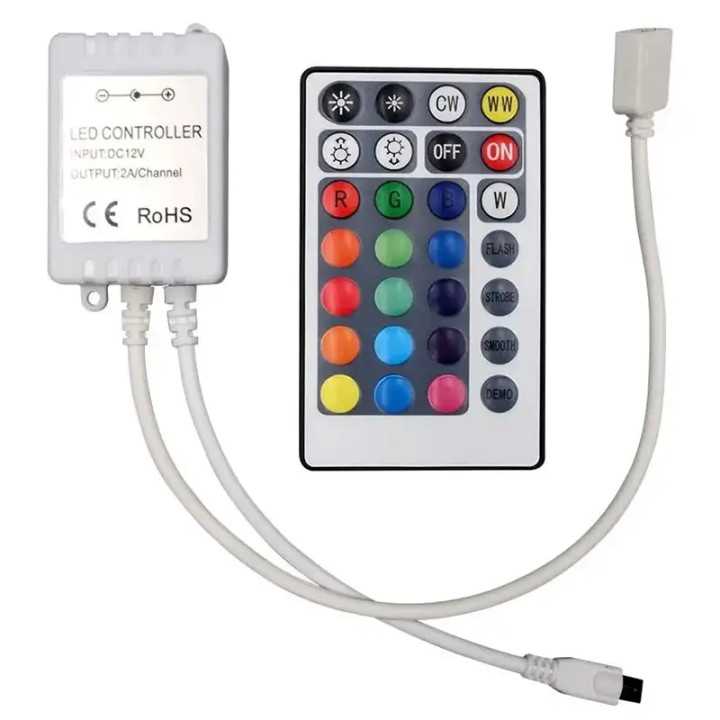 Controller banda LED RGB+W 26 butoane 12/24V 10A V-tac SKU-2899