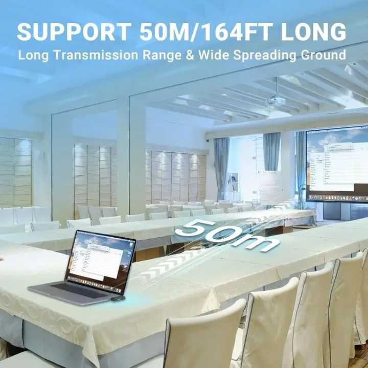 Transmitator si Receptor HDMI Wireless Minix C1 Plus Full HD 1080P USB-C max. 50m negru REC-HDMI-C1P-MNX