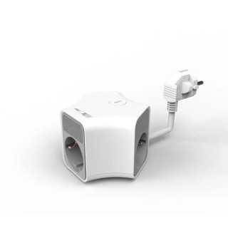 Prelungitor 3 prize 1x USB-A + 1x USB-C 20W cablu 3x1.5mmp 1.4m 3500W 16A alb Technik TPQ3W+USB