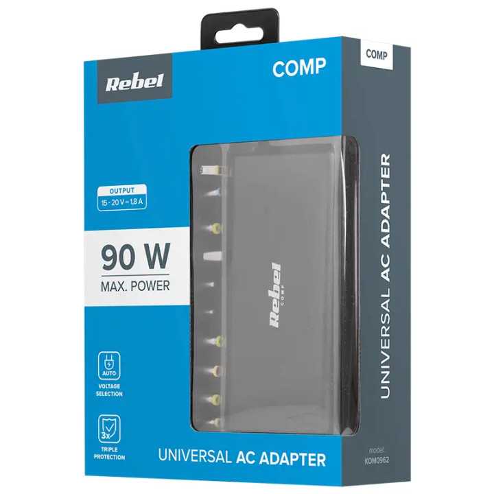 Alimentator UNIVERSAL 15-20V 90W PD REBEL 12 mufe alimentare