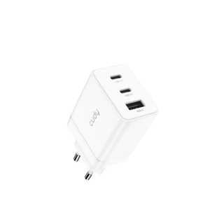 Incarcator retea Cudy CH67 2x USB-C PD CH67_EU V1.0 1x QC 18W GaN alb