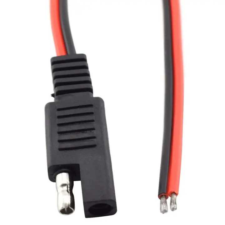 Cablu cu conector TAXI RP PAS 8 mm 14AWG (+ DEZIZ) rosu