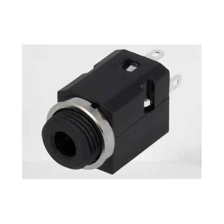 Conector Jack 3.5 mm CLIFF FC681375V soclu mama stereo 3 contacte /4 terminale /pentru panou THT