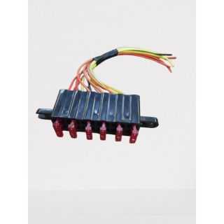 Suport siguranta auto medie 20mm cutie /bloc pentru 6 sigurante 10A /incluse /cu fir