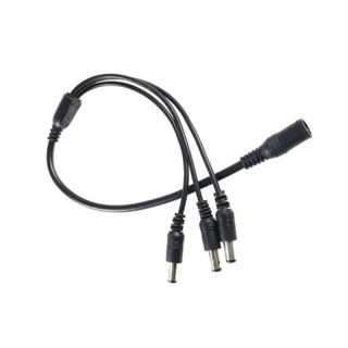 Spliter cablu alimentare cu mufa mama 5.5x2.1 mm la 3x tata 5.5x2.1 mm