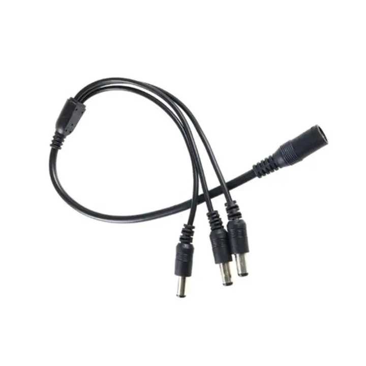 Spliter cablu alimentare cu mufa mama 5.5x2.1 mm la 3x tata 5.5x2.1 mm