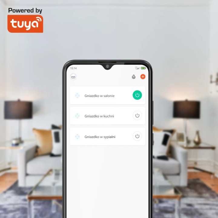 Priza Kruger&Matz KM2202-B SMART WI-FI CONNECT P4 TUYA 3680W 16A Monitorizeaza consum energie