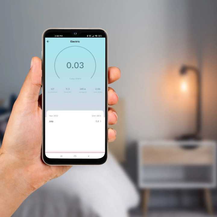 Priza Kruger&Matz KM2202-B SMART WI-FI CONNECT P4 TUYA 3680W 16A Monitorizeaza consum energie