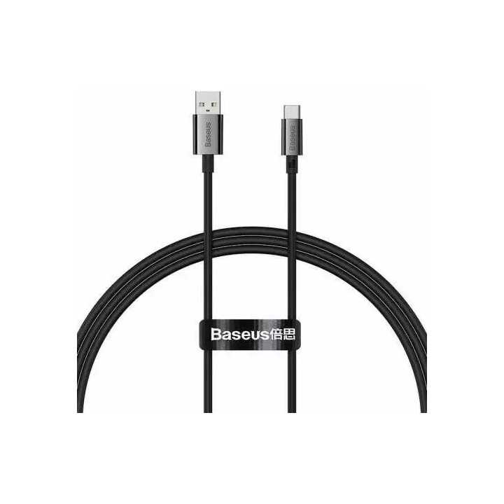 Cablu alimentare si date Baseus P10320102114-00 Superior USB la USB Type-C 100W 1m negru