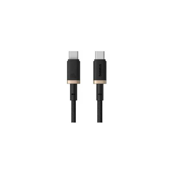 Cablu alimentare si date Baseus P10377803U01-00 Dura Fast Charging /Data USB Type-C la USB Type-C 100W certificat 1m galben+negr