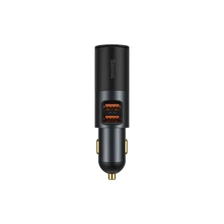 Incarcator bricheta auto Baseus CCBT-D0G Share Together 2x USB Output 5V /3A 1x bricheta auto total output 120W gri