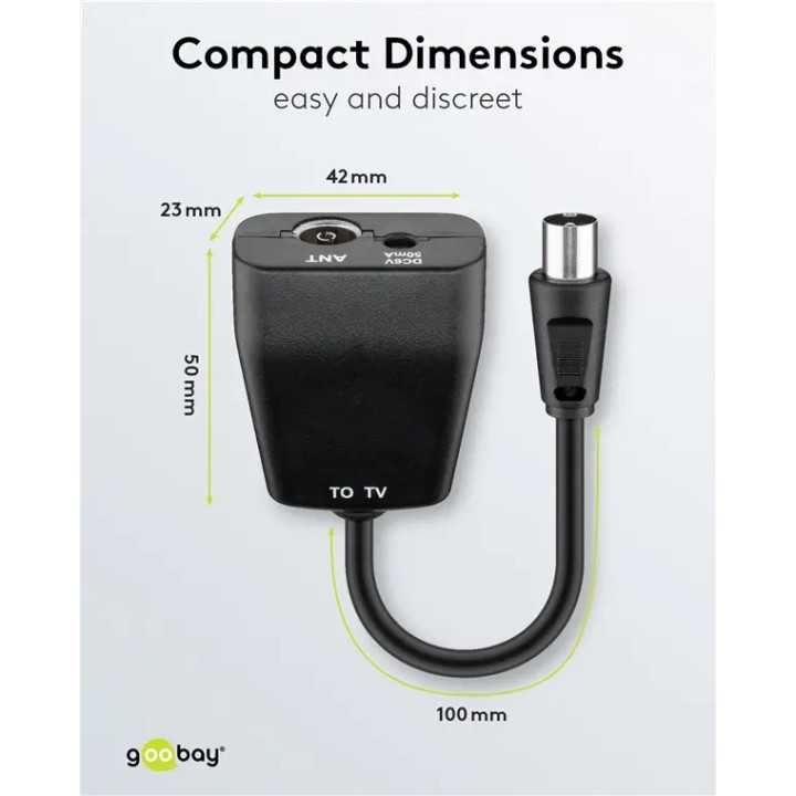 Invertor de putere si alimentator 5VDC pentru conectare antene DVB-T Goobay 67245