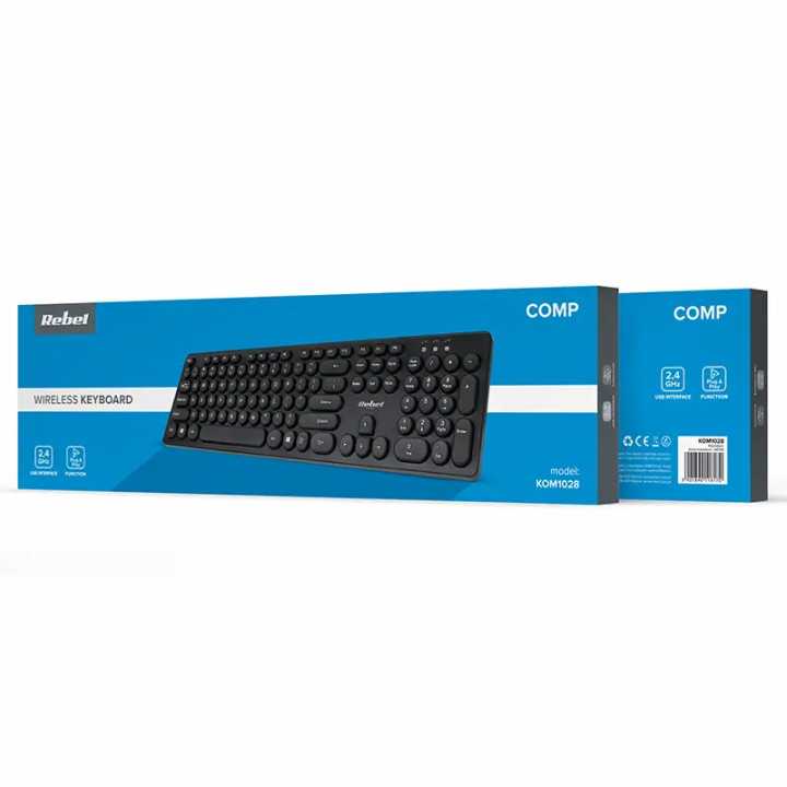 Tastatura Wireless 2.4GHz 96-taste WK100 REBEL KOM1028 445x125x20mm