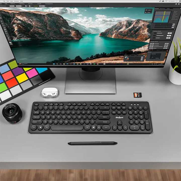 Tastatura Wireless 2.4GHz 96-taste WK100 REBEL KOM1028 445x125x20mm