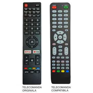 Telecomanda inlocuitoare compatibila TV Vortex NEI Schneider 32NE4700 IR 40BF (380-E)