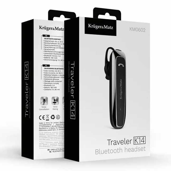 Casca bluetooth 5.2 20 ore K14 Kruger&Matz KM0602