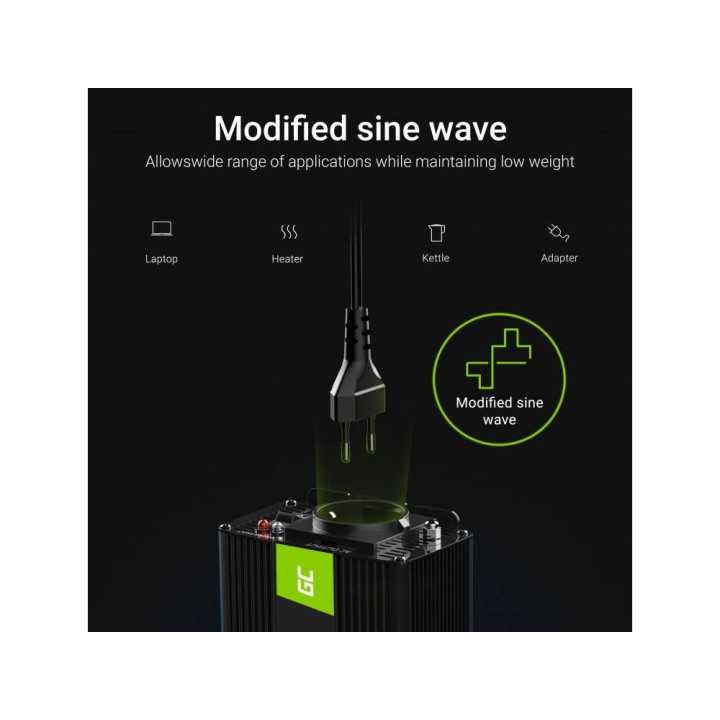 Invertor de tensiune 12V-230V 150W protectie la supratensiune INV06 Green Cell